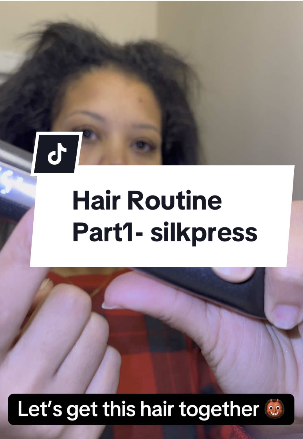 Let’s get this hair back to gorggg, mmkay 💁🏽‍♀️🏆🫶🏽 #silkpress #diyhair #hairtok #conair 