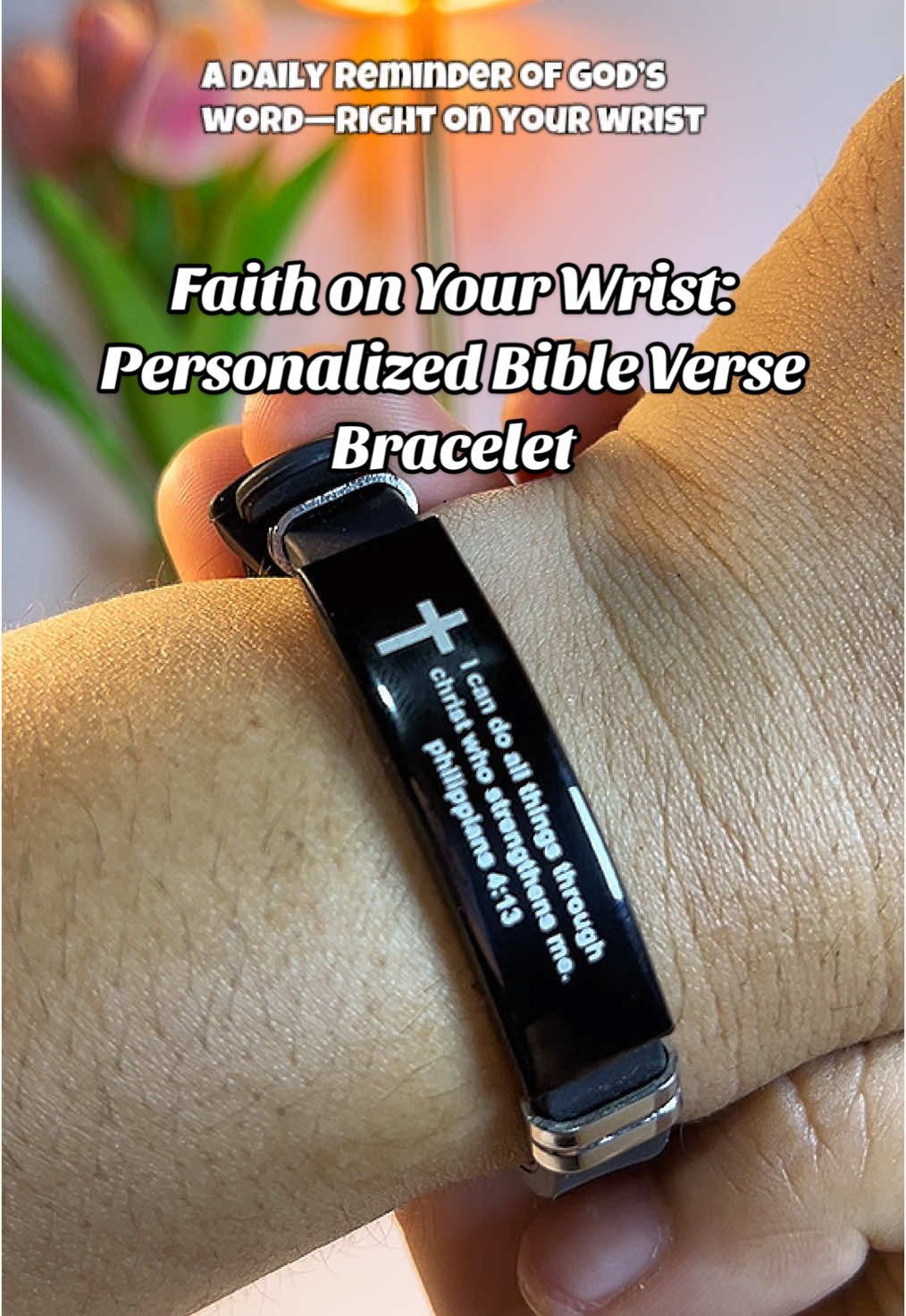 Faith never goes out of style. This adjustable silicone Bible verse bracelet is the perfect blend of comfort, personalization, and spiritual strength. Whether it’s a daily reminder for yourself or a meaningful gift for someone special—this piece says it all, without saying a word. Now available in durable silicone with engraved scripture to inspire and uplift. #faithbracelet #bibleversebracelet #faithandstyle #personalizedbracelet #christiangiftideas #scripturestyle #godisgood #godisgoodallthetime #wearyourfaith #inspirationalaccessories #fyp #fypage #trending #bracelet #holyweek #goodfriday 