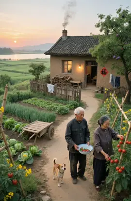 Một ngôi nhà nhỏ, vườn rau xanh mướt, khói bếp nghi ngút và hai trái tim vẫn chung nhịp sau bao năm tháng. #cuocsongdongian #hoinhaphanhphuc #giadinhlaeverything #nongthonviet