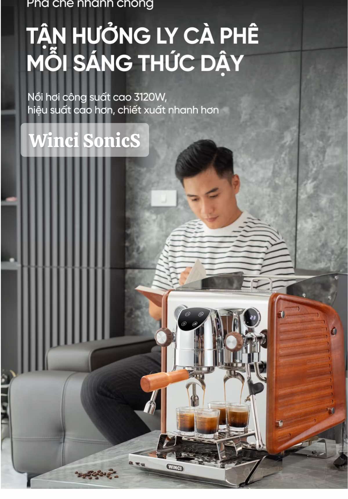 Máy pha cà phê Winci SonicS - Hướng dẫn cách sử dụng #winci #mayphacaphe #SonicS #SonicX 