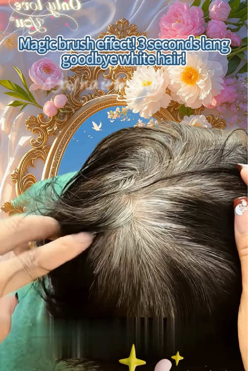 Lipstick shape hair dye pen, organic hair dye stick, pure hair dye pen, plant hair dye stick to cover gray hair, one-time fast dyeing advanced gray root covering hair dye stick#tiktokshop #foryou #goodthing 