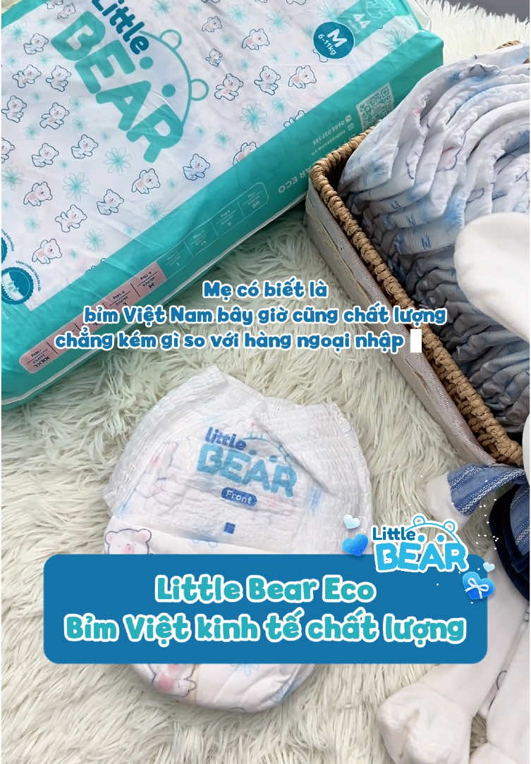 Bỉm Việt Nam mình bây giờ cũng chất lượng lắm nè! ☺️ #littlebear #tabimlittlebear #bimtreem #viral #tabim 