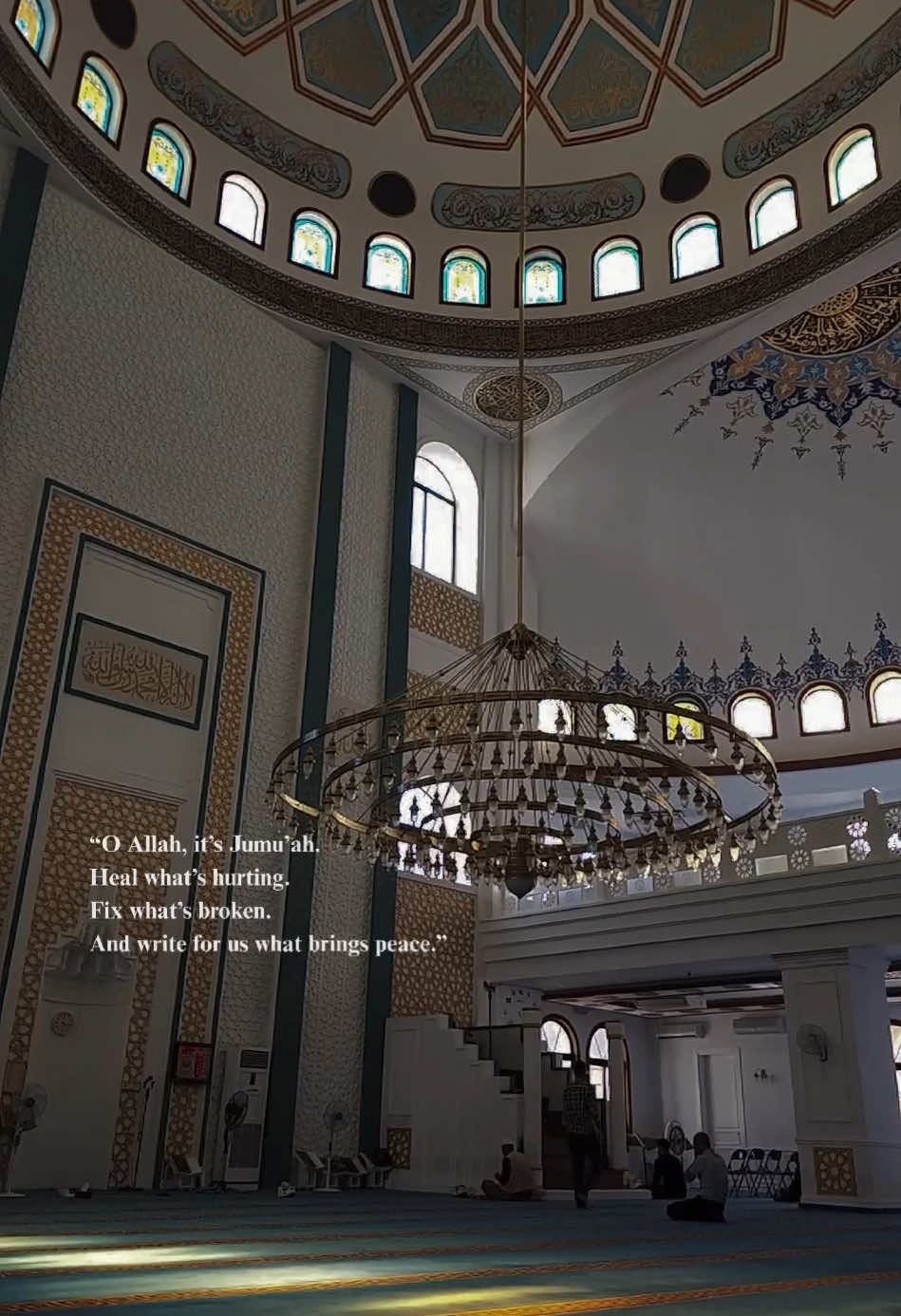 “It’s Friday. The day hearts are heard.” #sabr #motivation #viral #quotes #fyp #foryoupage #friday #jummamubarak 