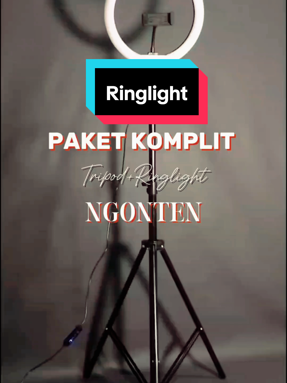 yang cari alat ngonten tapi bingung?Nih aku rekomendasiin paket komplit tripod+ring light cuma 50ribuan😍#fyp #tripod #tripodmurah #ringlight #alatkonten #affiliatemarketing #bismillahfyp #soundviral #foryoupageofficiall 