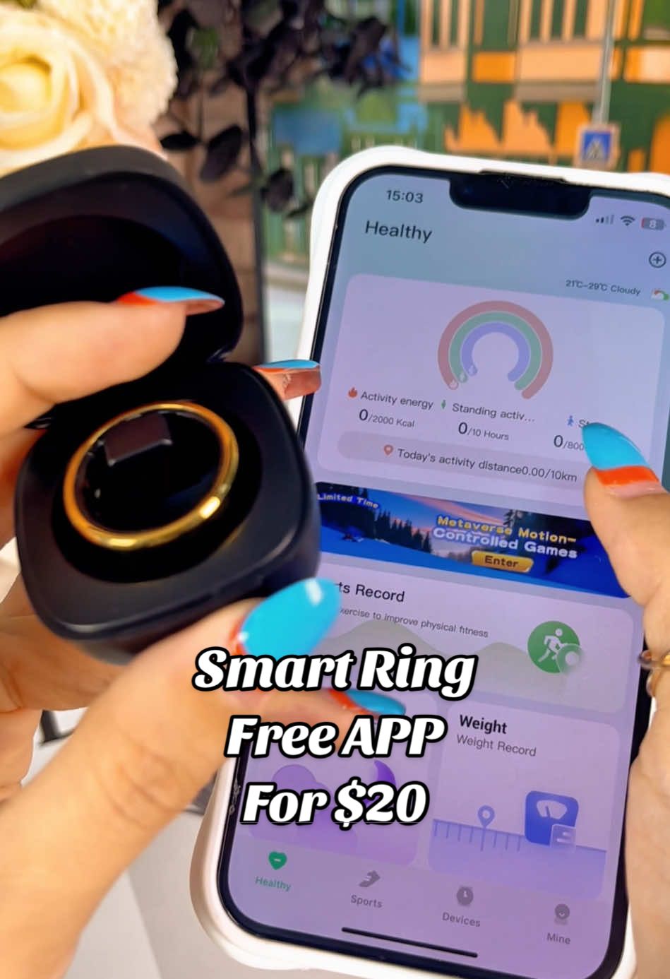 Smart Ring can track your calories, heart rate, sleep, and sports activity.  #smartring #smartdevices #heartrate #coolgadgets #smarting #ring #tiktokmademebuyit #spotlightfinds #giftideas #smartwatch #Outdoors #outdoor #tiktokshopfinds #springglowup #sleeptracker #tiktokshopmothersday #tiktokshoprestock #spotlightfinds #tiktokshopjumpstart #ToplierFebruary