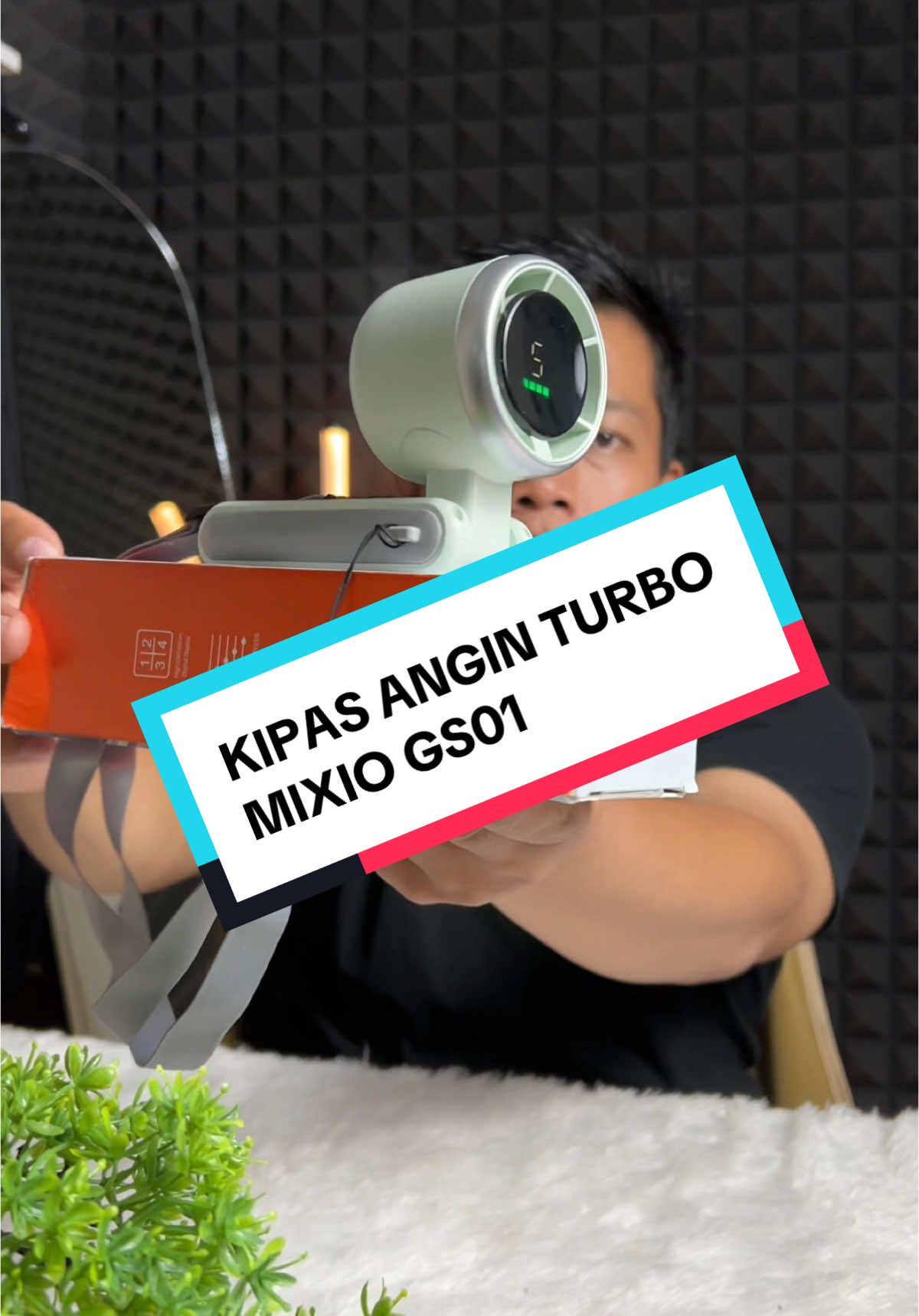 Kipas Angin Turbo MIXIO GS01 #kipasangin #kipasanginportable #kipasmini #mixiogs01 #wibgajian #fyp 