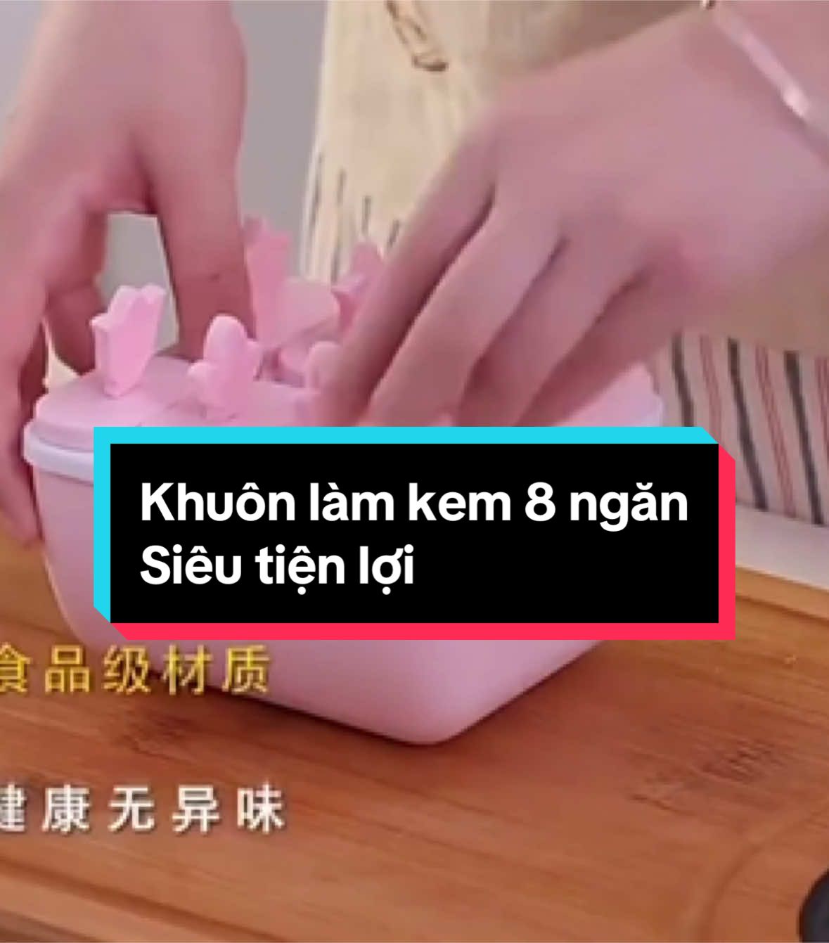 Khuôn làm kem 8 ngăn siêu tiện lợi cho mua hè này các tín đồ mê kem không thể bỏ qua #kem #icecream #xuhuong #muahe 