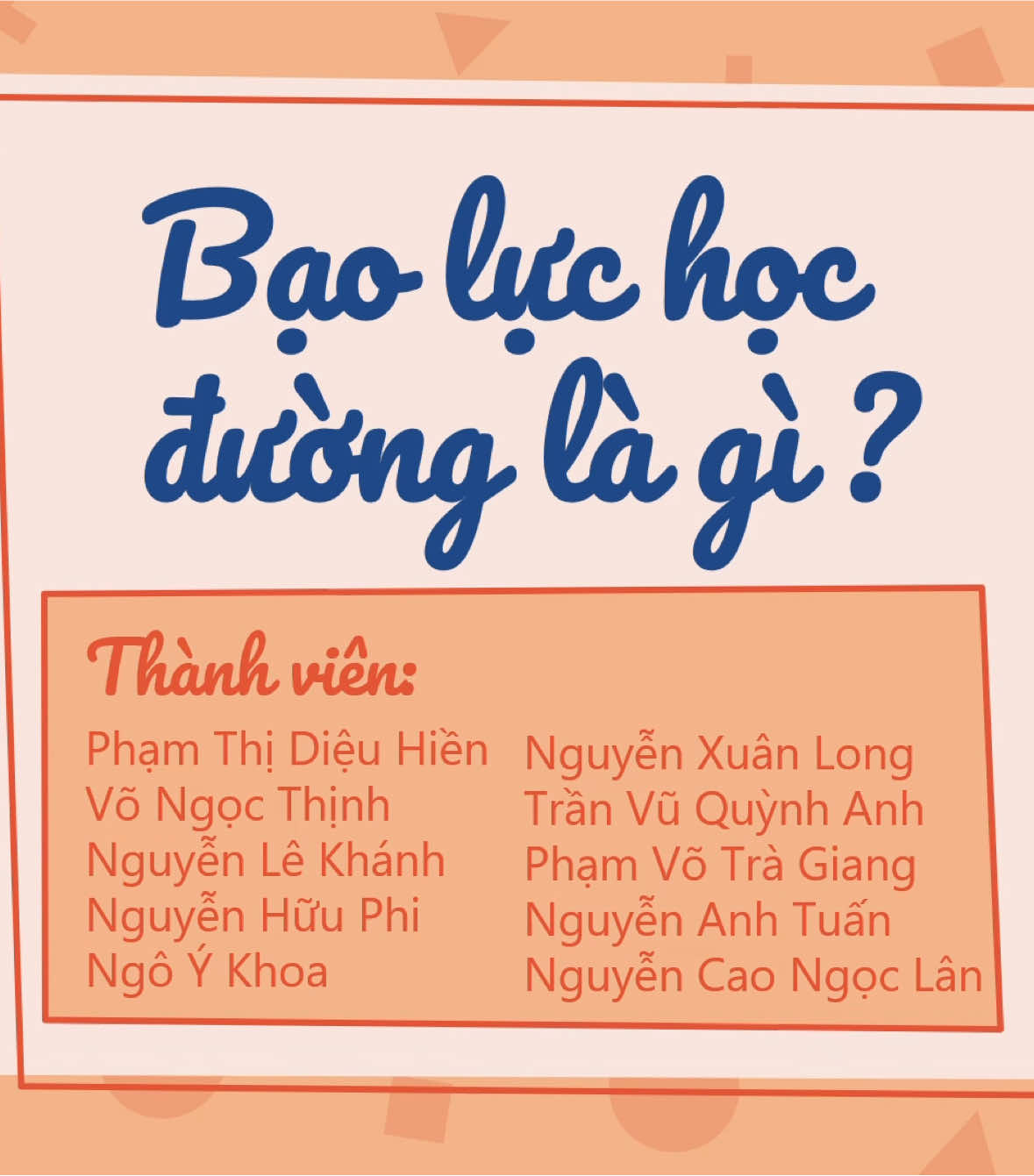 Slide Bạo lực học đường #schoolviolence #stopbullying #bullyingawareness #studentpresentation #antibullyingcampaign #pptdesign #powerpointschool #hireforppt #socialissuesproject #educationmatter #bullyingprevention #pptslide #baoluchocduong #phongchongbaoluc #baocaonhom #slidegiaoduc #pptxahoi #thuyettrinhxahoi #baitapnhom #pptdep #thuelampp #hoctapchongbaoluc #pptchongbaoluchocduong #truyenthonghocduong #giaidapxahoi #hoctapcungtiktok #ppttrituecamao