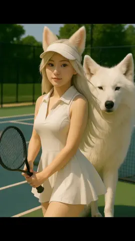 Cô hồ ly trắng chơi tennis, còn ai dám bước vào sân? #xuhuong #trending #hotgirl #hoangda #phongcach #tennisgirl #dangcap #ho_ly_trang #gai_xinh #coolgirl #thieunu_huyenbi