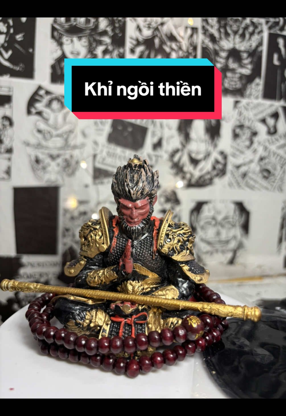 [WK-2] Mô hình Tôn Ngộ Không - Ngồi Thiền [tặng vòng]#xuhuong #CapCut #tttgr #tayduky 