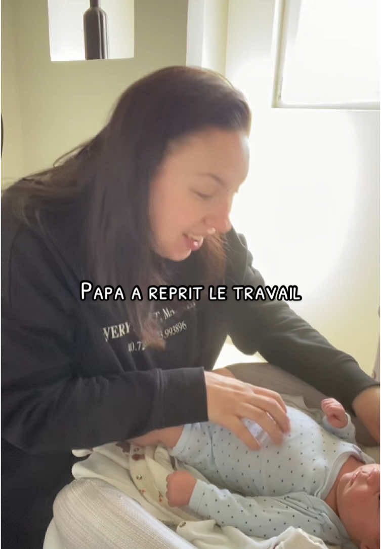Papa a reprit le travail 🥹