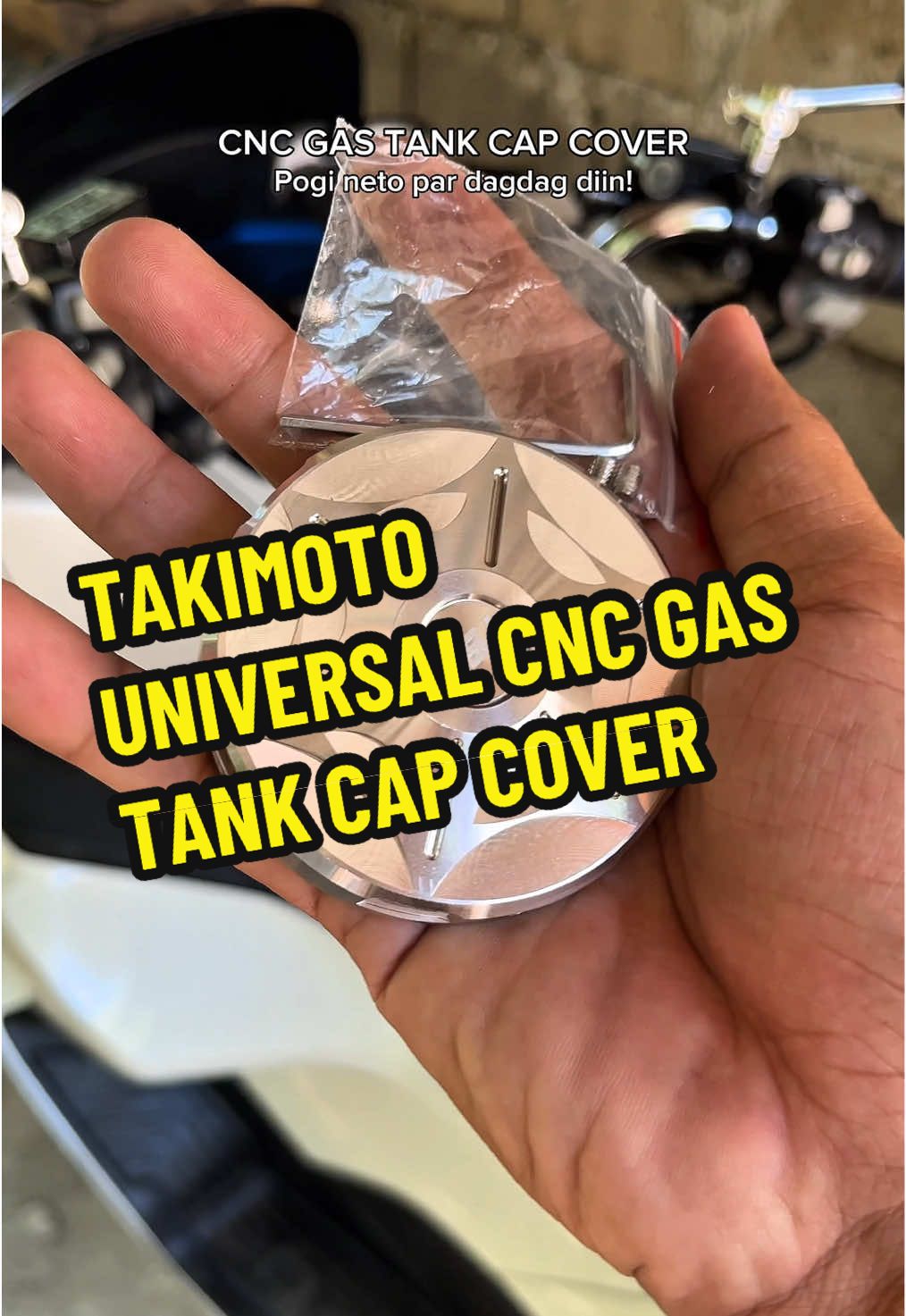 TAKIMOTO UNIVERSAL CNC GAS TANK CAP COVER #gastankcapcover #takimotogastankcapcover #takimotouniversalgastankcapcover #universalgastankcapcover #motorcycleaccessories #motorcycle 