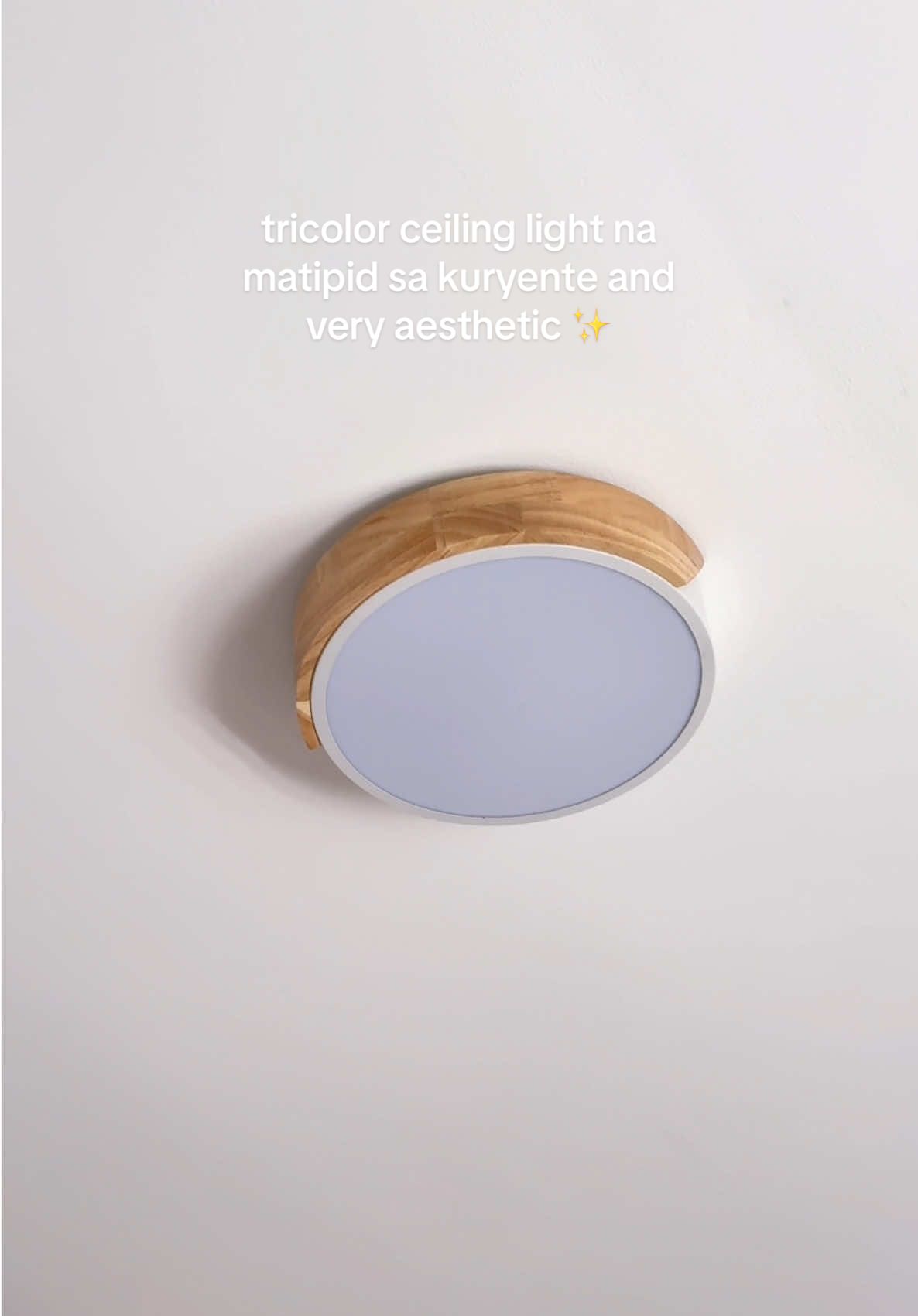 this is your sign to upgrade your ceiling light 🤍🤎 #ceilinglight #chandelier #ledlight #tricolorceilinglight #aesthetic #homedecor #homeinspo 