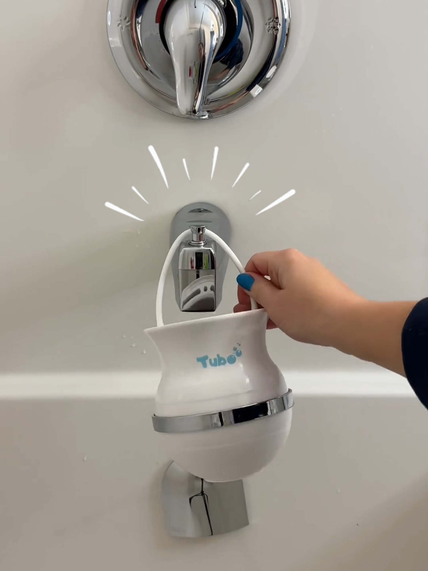 Bath time just got an upgrade 🛁✨ Tubo Bath Filter in action — cleaner water, happier skin 💙 Perfect for little ones with sensitive skin.                                                                                                                                                                                                                                                      🛒 Try it now at trytubo.com #sensitiveskin #eczemacare #bathfilter #healthyskin #filteredwater #sensitiveskincare #eczema