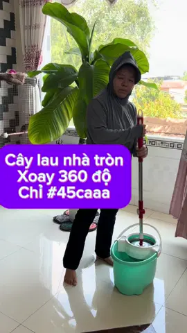 Cây lau nhà tròn mâm nhựa xoay 360 độ giá rẻ bèooooo #caylaunha360do #luoimacungxai #xuhuongtiktok 