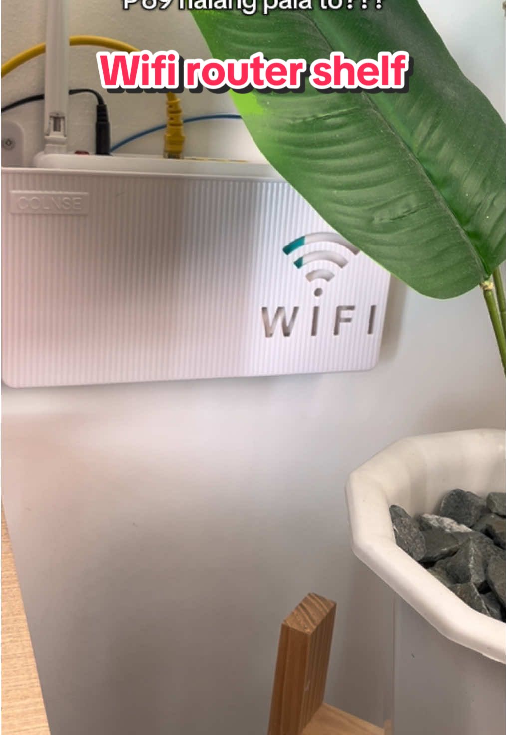 mounted wifi router shelf🛜#storagebox #wifi #router #wifistoragebox #wifirack #routerholder #creatorsearchinsights 