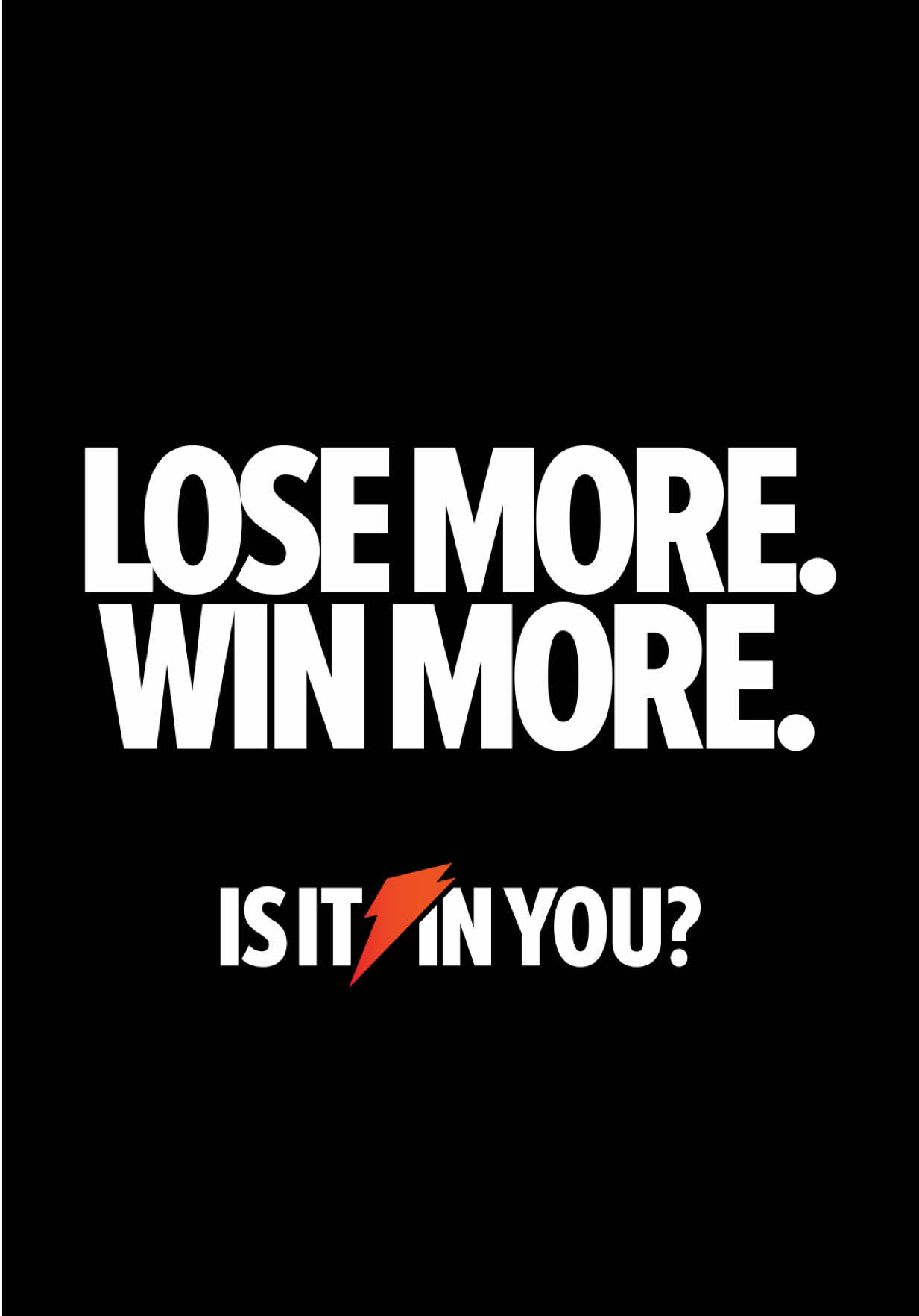 Wins are measured in sweat lost. #IsItInYou​