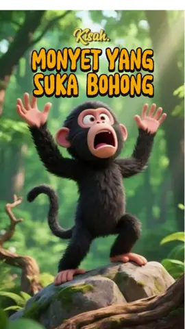Monyet yang Suka Bohong 🐒#StoryForKids #FYP #KidsStory #StoryTelling #CeritaAnak #CeritaHewan #AnimasiAnak #TikTokforKids #AIAnimation #DongengAnak #AIForKids #StoryTime #Monyet