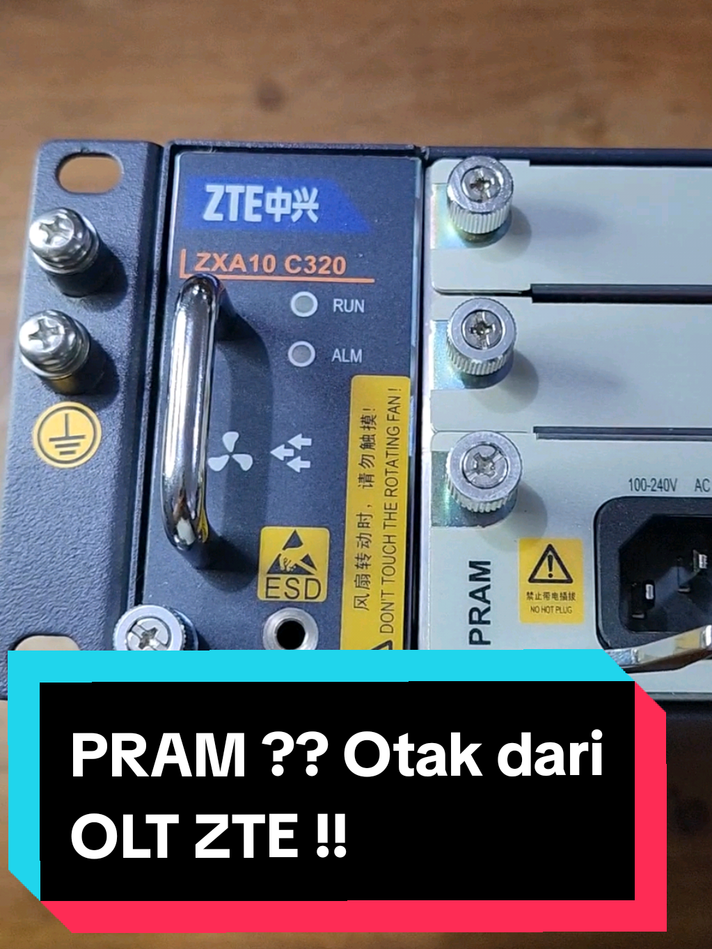 OLT ZTE C320 Gak Akan Nyala Tanpa Board Ini. PRAM, otaknya semua sistem!” #PRAMZTE  #oltindonesia  #fiberoptik #teknisijaringan  #FYp  #isp #olt #zte #c320 