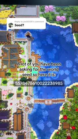 Replying to @jas08500 we’ve already posted this but in case you missed it! Here’s the seed to our Minecraft world #Minecraft #minecraftbuilding #minecraftjava #minecraftbuild #minecrafter #game #gaming #meme #fyp #foryoupage 