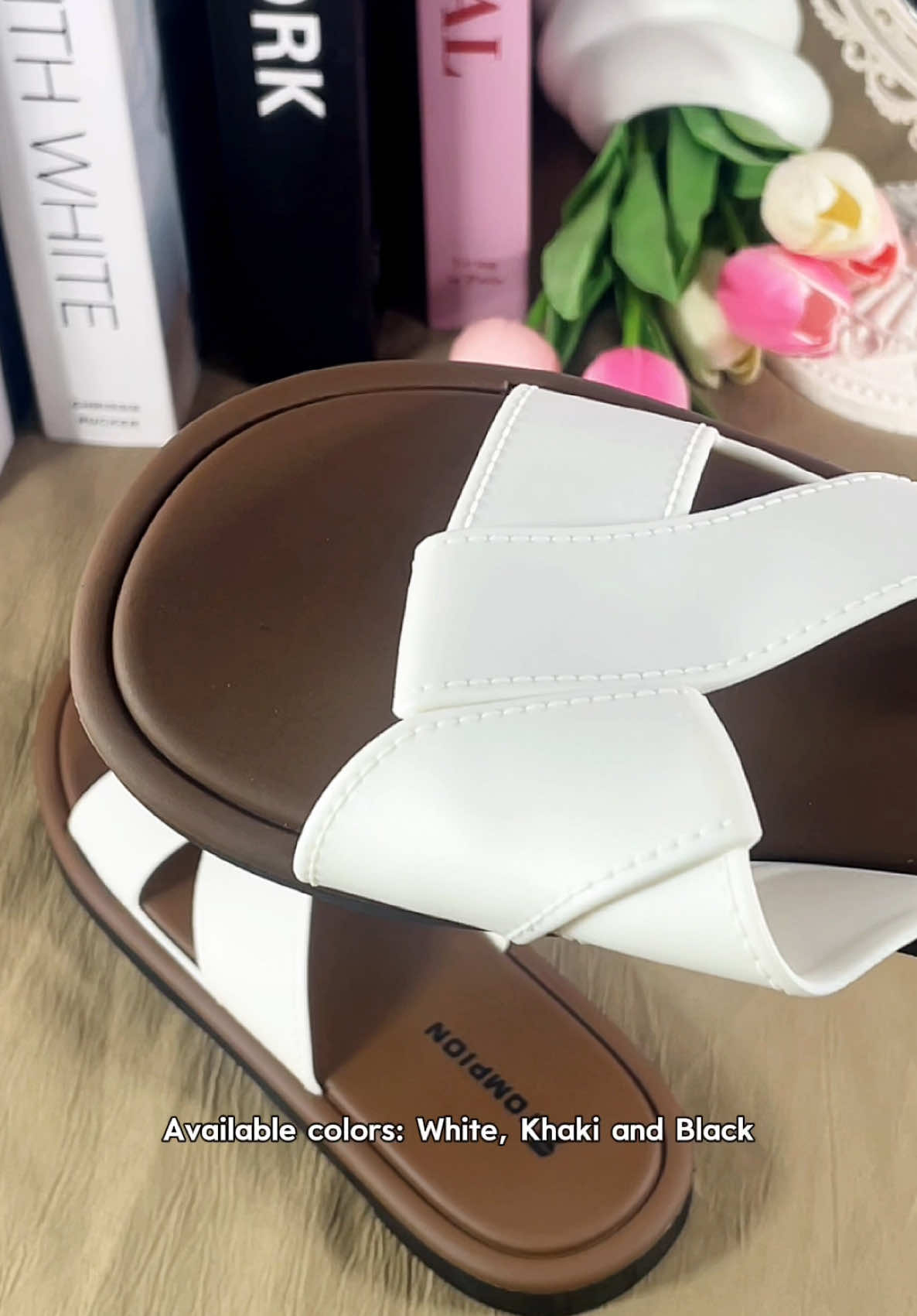 STOMPION Korean Sandals For Women Cross Strap Elegant Slippers Rubber Flat Sandals Footwear🤎🖤🤍✨#new #flat #slippers #toe #fyp #korean #women #sandal #cross #strap #elegant #rubber #footwear #style #womenslippers #white #black #khaki #tiktokph #bestoftiktokph #ontrending #tiktokshop 
