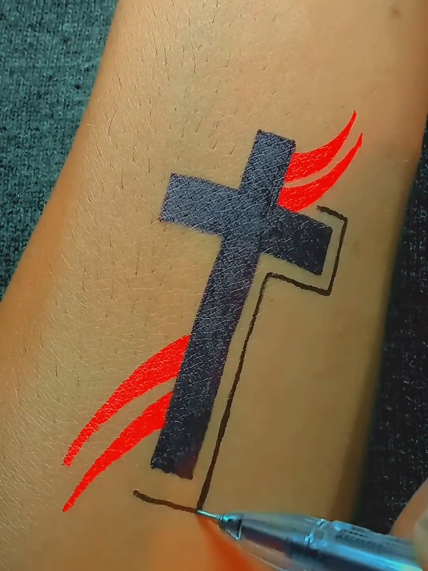 new tattoo#trending #fyp #pentattoo #artistkumresh #APtattoo #viral #momtattoo #fyppppppppppppppppppppppp #jesustattoos #paviarts 