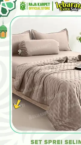 RAJA Set Bedcover Sprei Sarung Bantal Guling Korea Style Set Seprei & Selimut Warna Abu Hijau Ungu Krem Navy Ungu Polos Kain Microtex #Sprei Sarung#fyp 