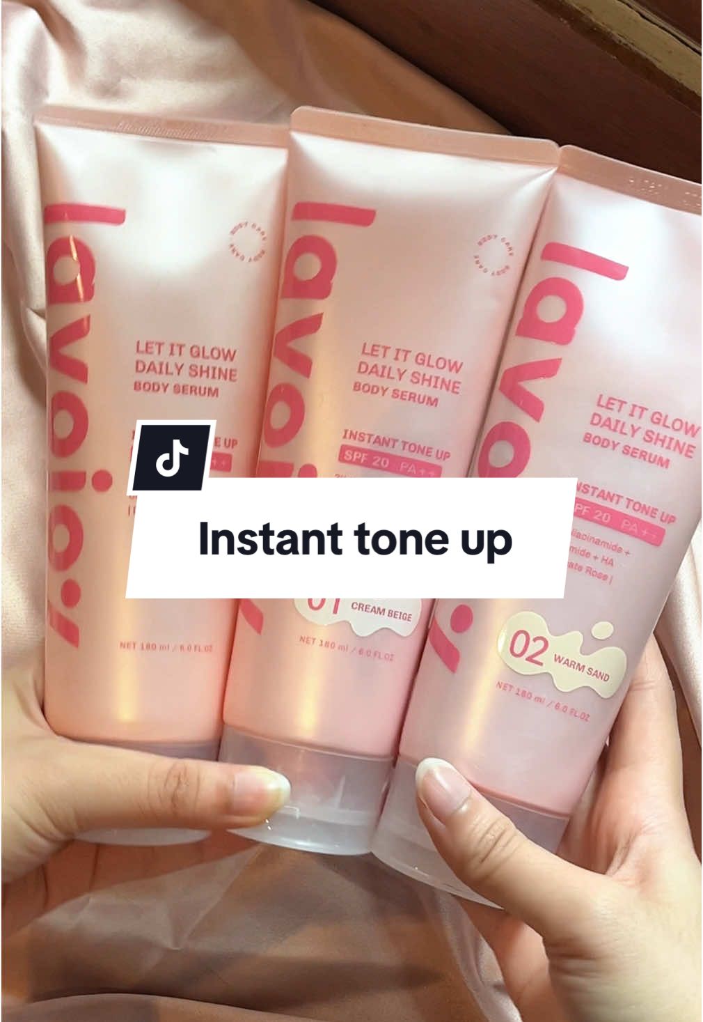 No filter needed kalo udah pake tone up ini💖  #toneup #whitening #kulitcerah #bodyserum #brightening #lavojoybodyserum #lavojoy #fyp #rekomendasi #glowingskin #GlowUp #brightskin #rekomendasi 