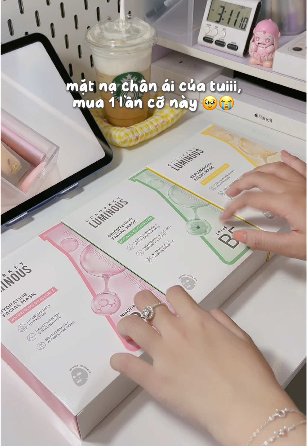 có bà nào mê mặt nạ B5 của Colorekey như tui hemmm #colorkeyvn #colorkeyluminous #matnab5 #xh