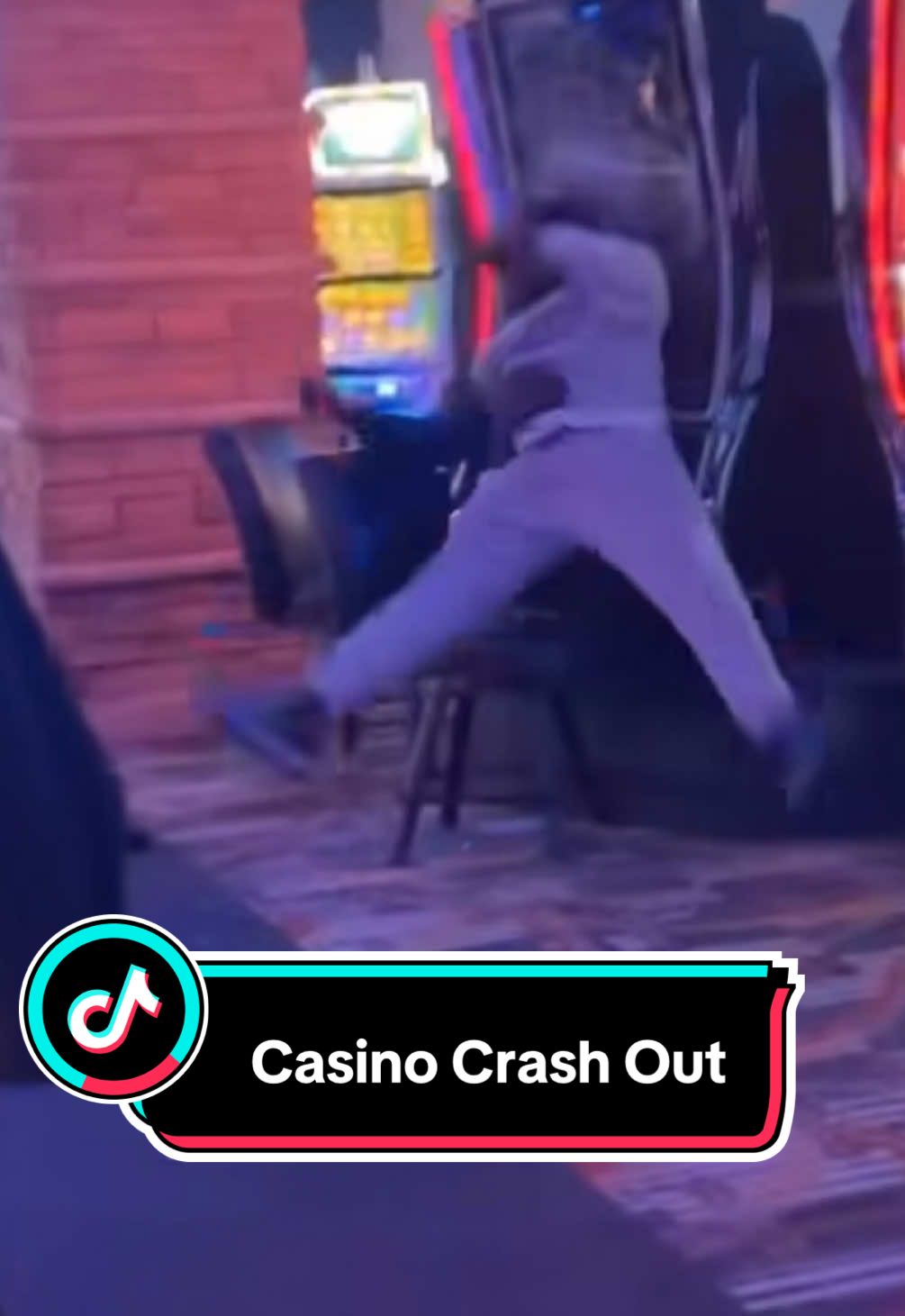 This is between me and the bison, no one else. #vegas #casino #slots #crashout 