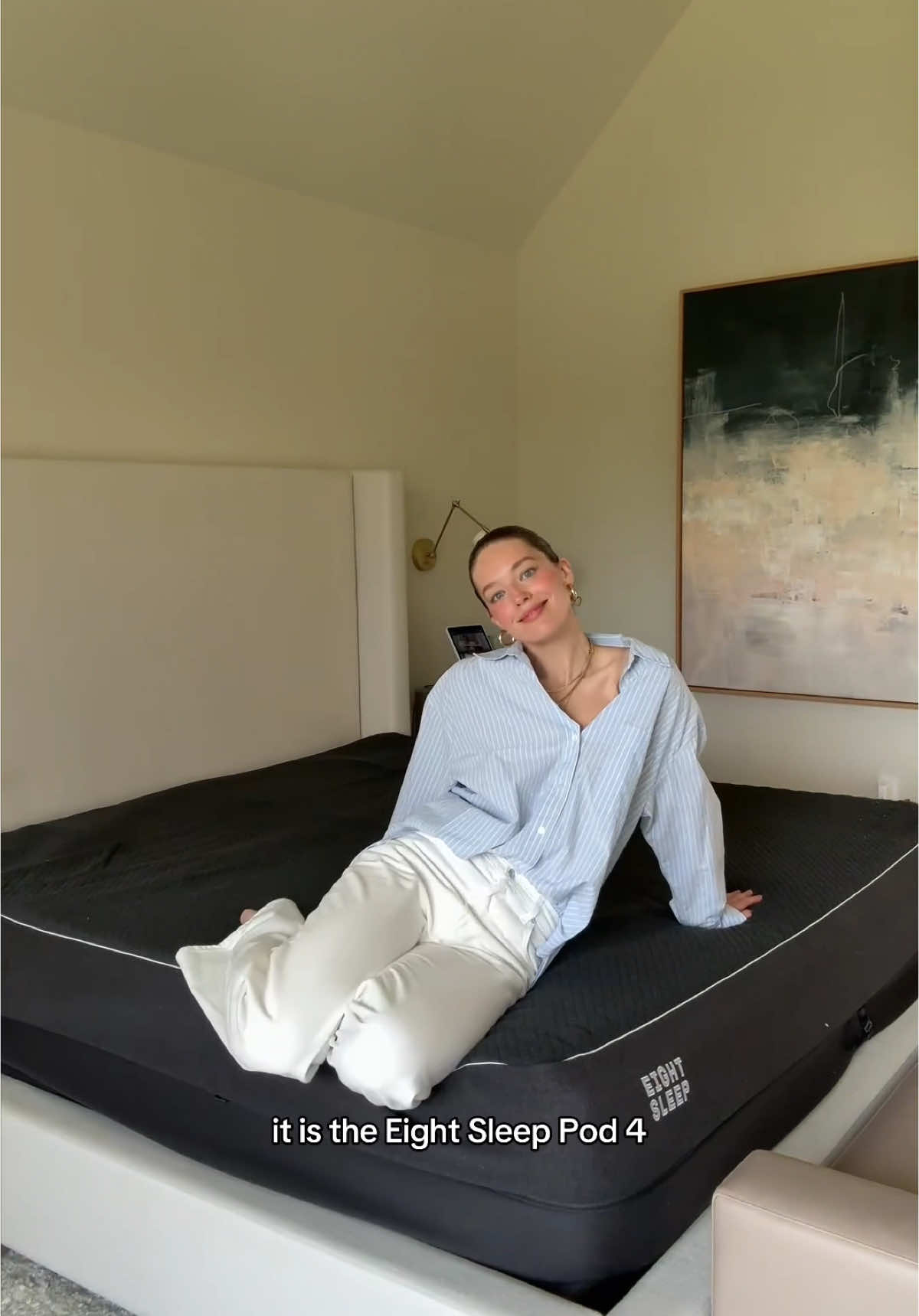 The ultimate sleep upgrade 🤍⁠ I’ve been using the Pod 4 from @Eight Sleep for a while now and I’ve never slept better. It’s helped me improve my sleep score, feel more rested, and wake up before my alarm.⁠ ⁠ The Pod has also been clinically proven to increase quality sleep by up to one hour each night, which helps make a massive difference in how I show up every day as a working mom.⁠ ⁠ Even Kyle’s obsessed, he tried to ship one to his hotel on a work trip 😂⁠ ⁠ Use code EMILYDIDONATO for $350 off Pod 4 Ultra, or $200 off Pod 4⁠ ⁠ Trust me, your future well-rested self will thank you. #EightSleepPartner
