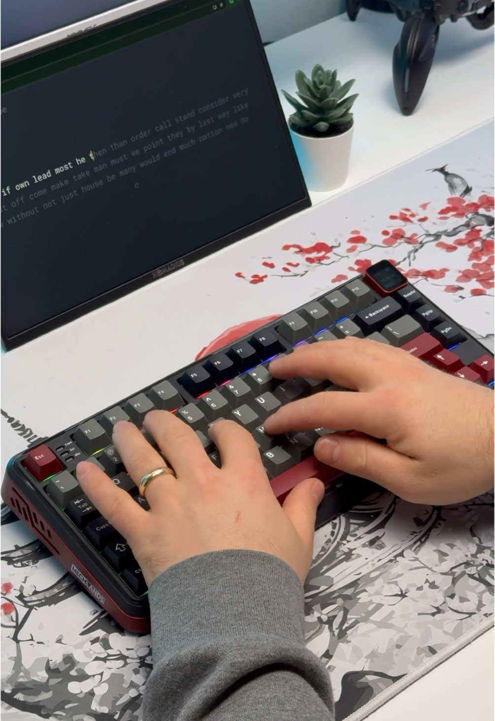 ⌨ MechLands Vibe75 - 79 Keys +1 Screen - Triple Modes Connectivity - Cherry Profile Double-shot PBT Keycaps @mechlands  #mechanicalkeyboard #gamingkeyboard #mechanicalkeyboards #GamingSetup #gamingcommunity #mechlands