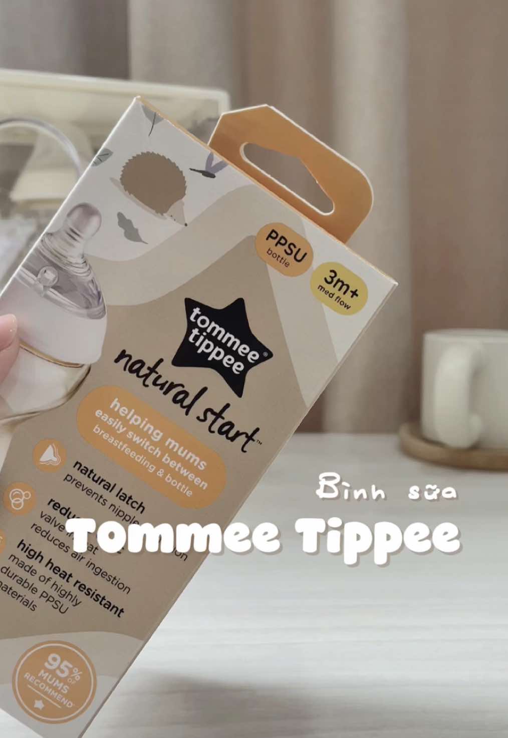 Mẹ bầu sắp sanh hay mẹ bỉm muốn tập con t.y bình tui khuyên nên chọn bình Tommee Tippee nhen 👍🏻 Chân ái luôn ạ 🫶🏻 #mevabe #meshinthuine #binhsua #binhsuachobe #binhsuappsu #binhsuatommeetippee #tommeetippee 