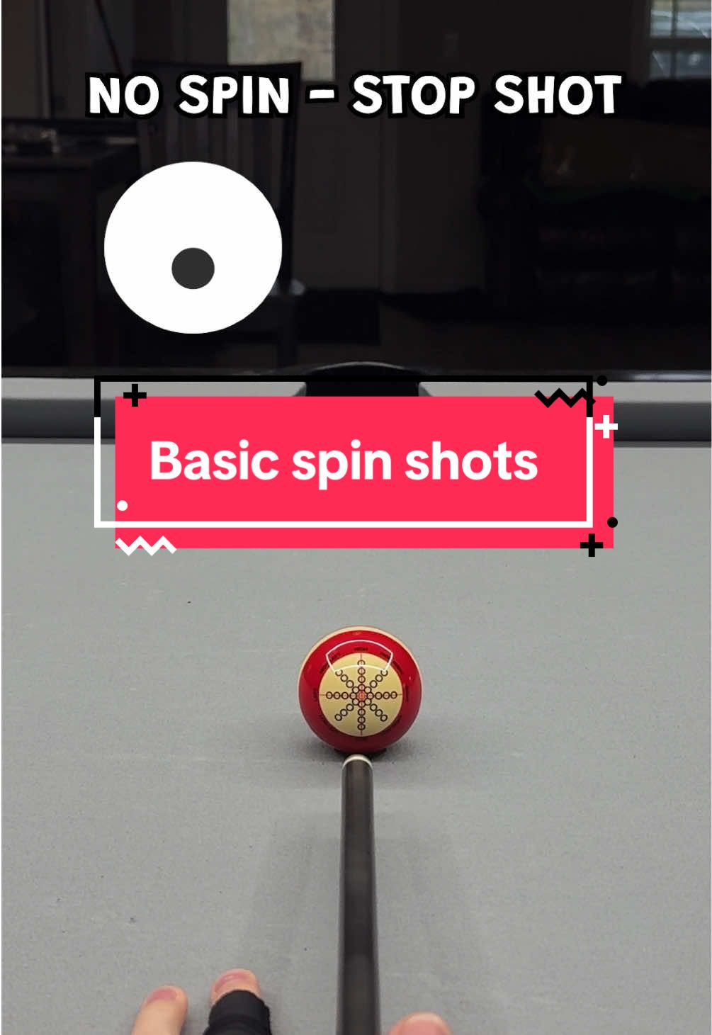 Basic spin pool shots #billiards #8ballpool #tutorial
