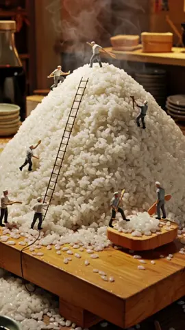 Tiny Workers Build Giant Sushi 🍣 | Miniature Conveyor Sushi Mission Watch a team of 1-inch-tall workers craft gigantic sushi from rice mountains to flaming torch finishes in this hyper-realistic diorama journey. Each step is loaded with texture, flavor, and cinematic charm—ending in a giant chopstick finale! Perfect for fans of miniature worlds, food art, and oddly satisfying storytelling. 🎥 Made using AI image + animation tools | Edited for TikTok, Reels, Shorts ✨ Follow for more deliciously tiny missions! #MiniatureWorld #GiantSushi #SushiArt #TinyWorkers #FoodAnimation #OddlySatisfying #HyperRealism #CapCutEdit #TikTokFood #SatisfyingVideo #AIArt #ReelsInspo #MiniatureCraft