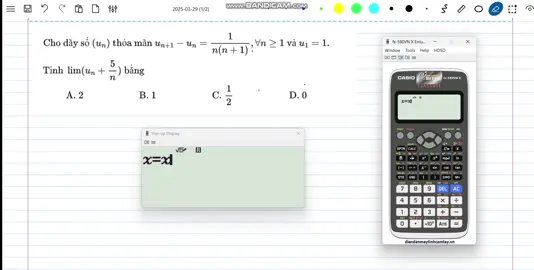 lim dãy số 😳 #casio #tsa #hsa 