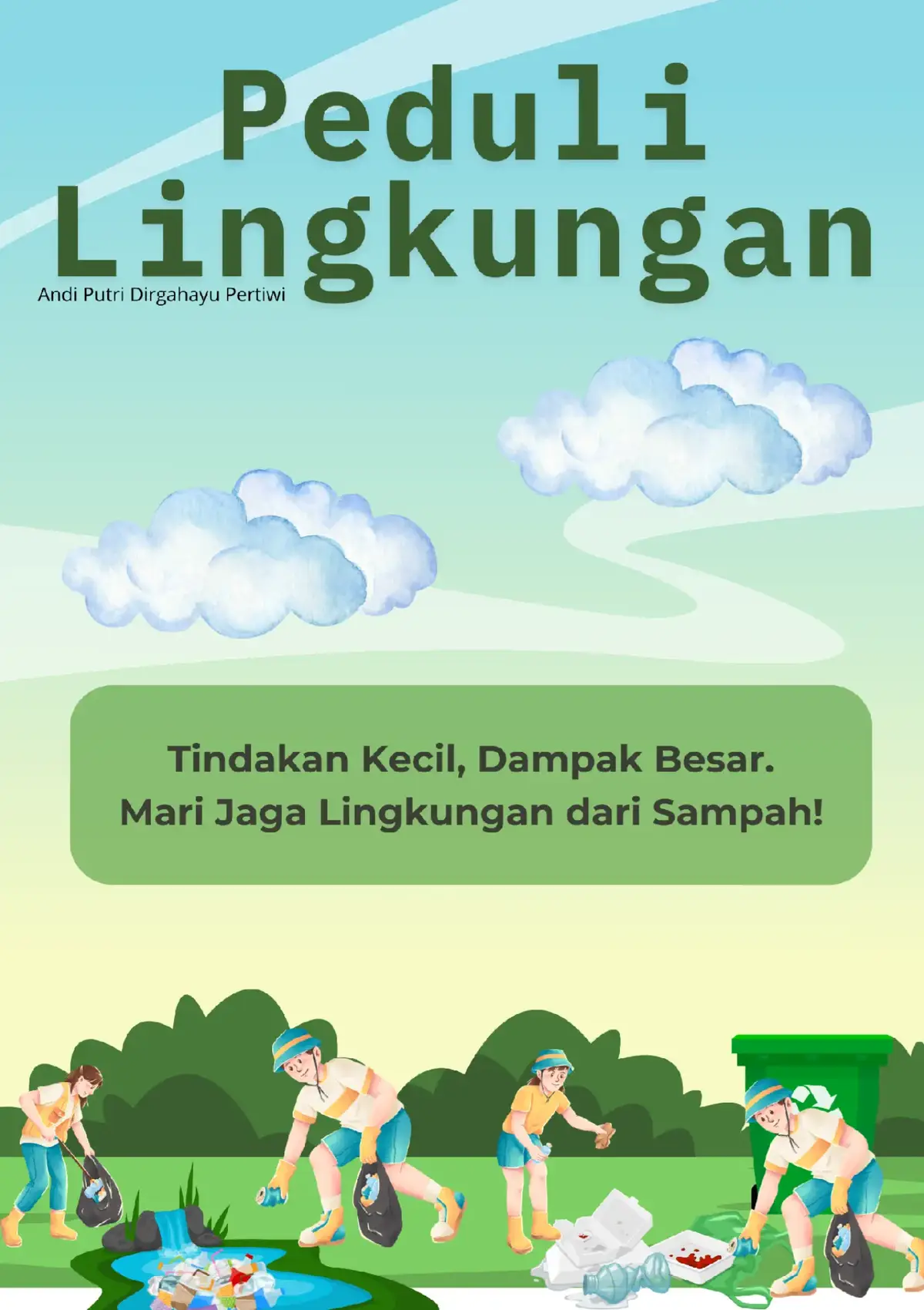 Part 1 Mendesain Poster Peduli Lingkungan dengan Canva Kelas 5 Palakka #sdn161karya #poster #kreatif #canva 