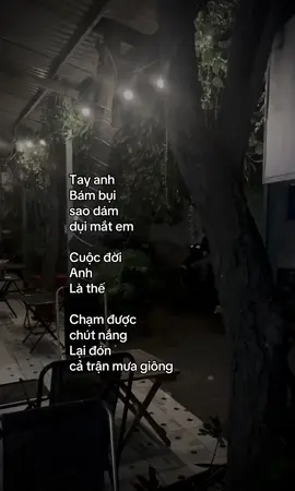 Tay anh Bám bụi sao dám  dụi mắt em Cuộc đời Anh Là thế Chạm được  chút nắng Lại đón  cả trận mưa giông #fyp #tamtrang #caphay #viral #xuhuongtiktok #ddnxuhuong 