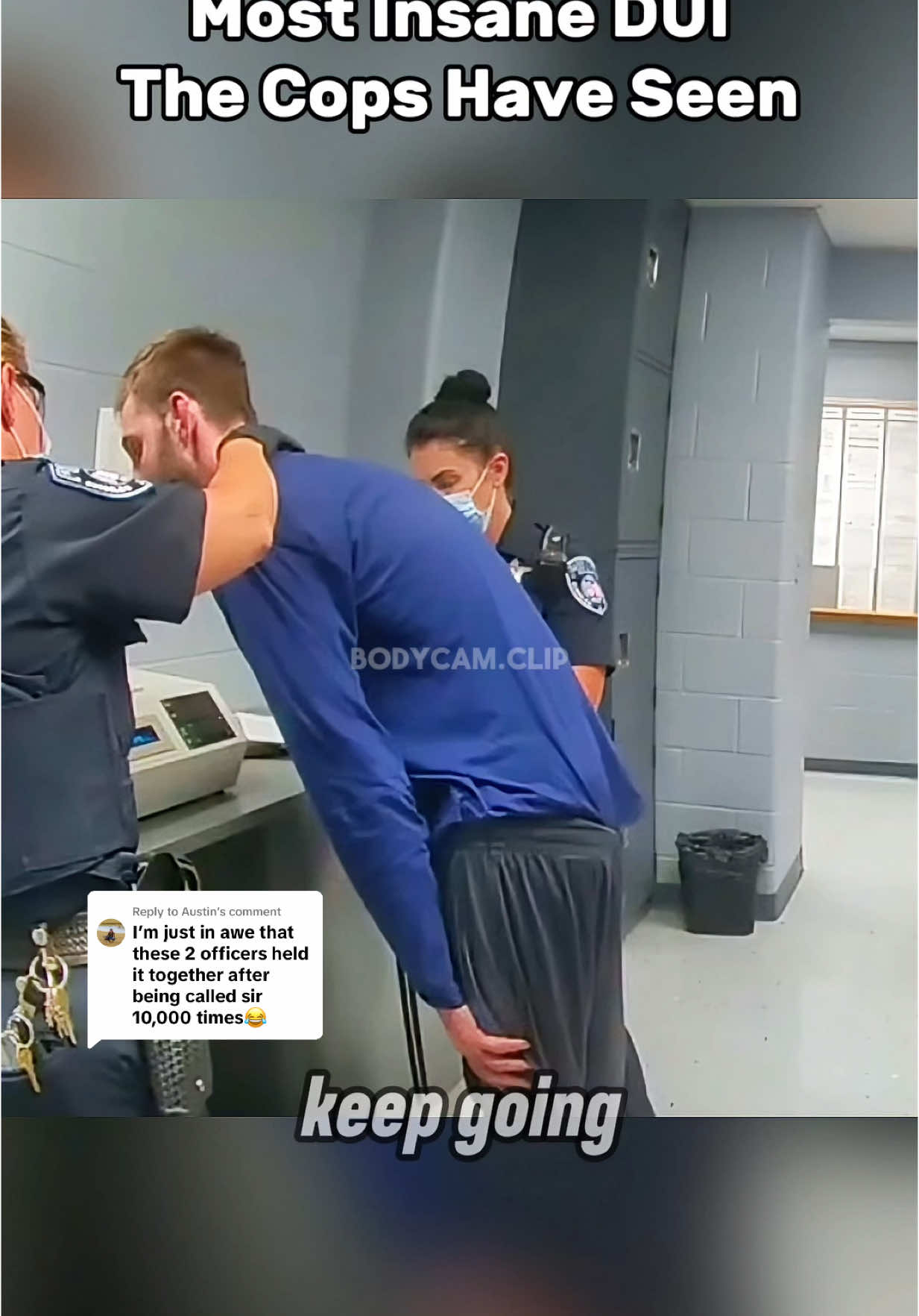 Replying to @Austin The man is finally asked to give a breathe sample and he complies. After blowing it comes out to .248% did you think it was higher? #bodycamera #duiarrest #fypツ #copcam 