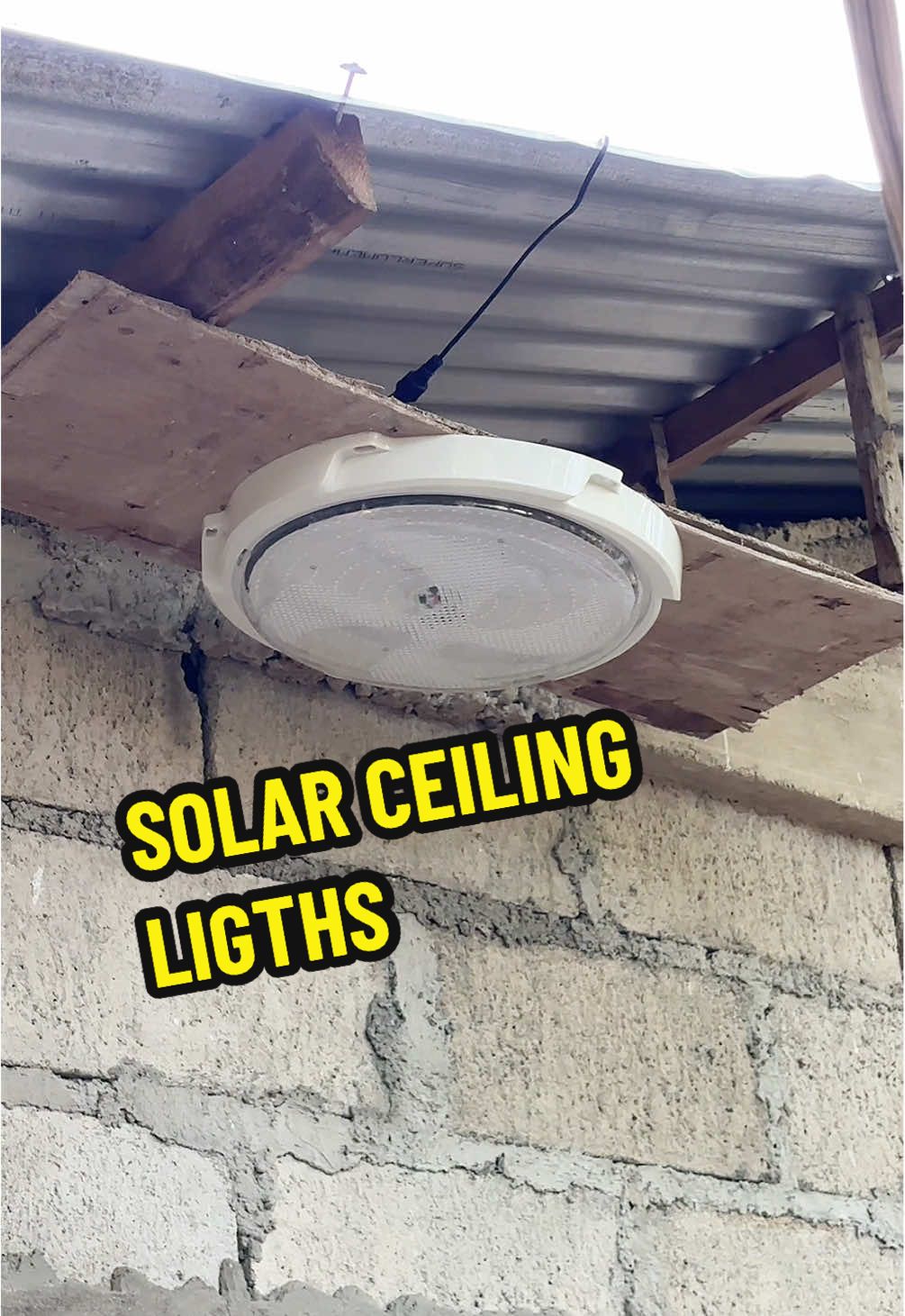 SOLAR CEILING LIGTHS FOR OUTDOOR AND INDOOR. #solarlights #ceilinglight #Outdoors #tiktokfinds #affordable #fyp 