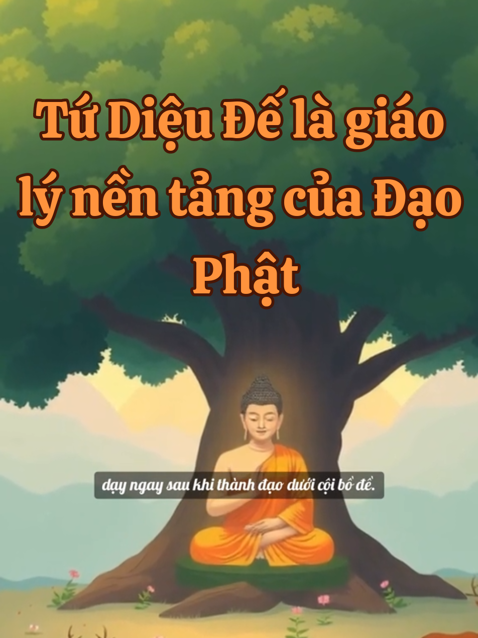 Tứ Diệu Đế là giáo lý nền tảng của Đạo Phật, được Đức Phật thuyết giảng lần đầu tiên tại vườn Lộc Uyển cho năm anh em Kiều-trần-như. Bài kinh này nằm trong Kinh Chuyển Pháp Luân (Dhammacakkappavattana Sutta, Tương Ưng Bộ 56.11). I. Định nghĩa Tứ Diệu Đế Tứ Diệu Đế gồm bốn chân lý cao quý: Khổ Đế (Dukkha Ariyasacca): Chân lý về sự khổ. Tập Đế (Samudaya Ariyasacca): Chân lý về nguyên nhân của khổ. Diệt Đế (Nirodha Ariyasacca): Chân lý về sự diệt khổ. Đạo Đế (Magga Ariyasacca): Chân lý về con đường diệt khổ (Bát Chánh Đạo). II. Giảng giải chi tiết với ví dụ 1. Khổ Đế (Dukkha) Định nghĩa: Đời sống chứa đựng nhiều dạng khổ đau, từ thể chất đến tinh thần. Ví dụ: Một người bệnh tật (khổ thân). Người thân qua đời (khổ tâm). Cảm giác bất mãn khi không đạt được điều mình muốn (khổ vì không thỏa mãn). Kinh văn: 