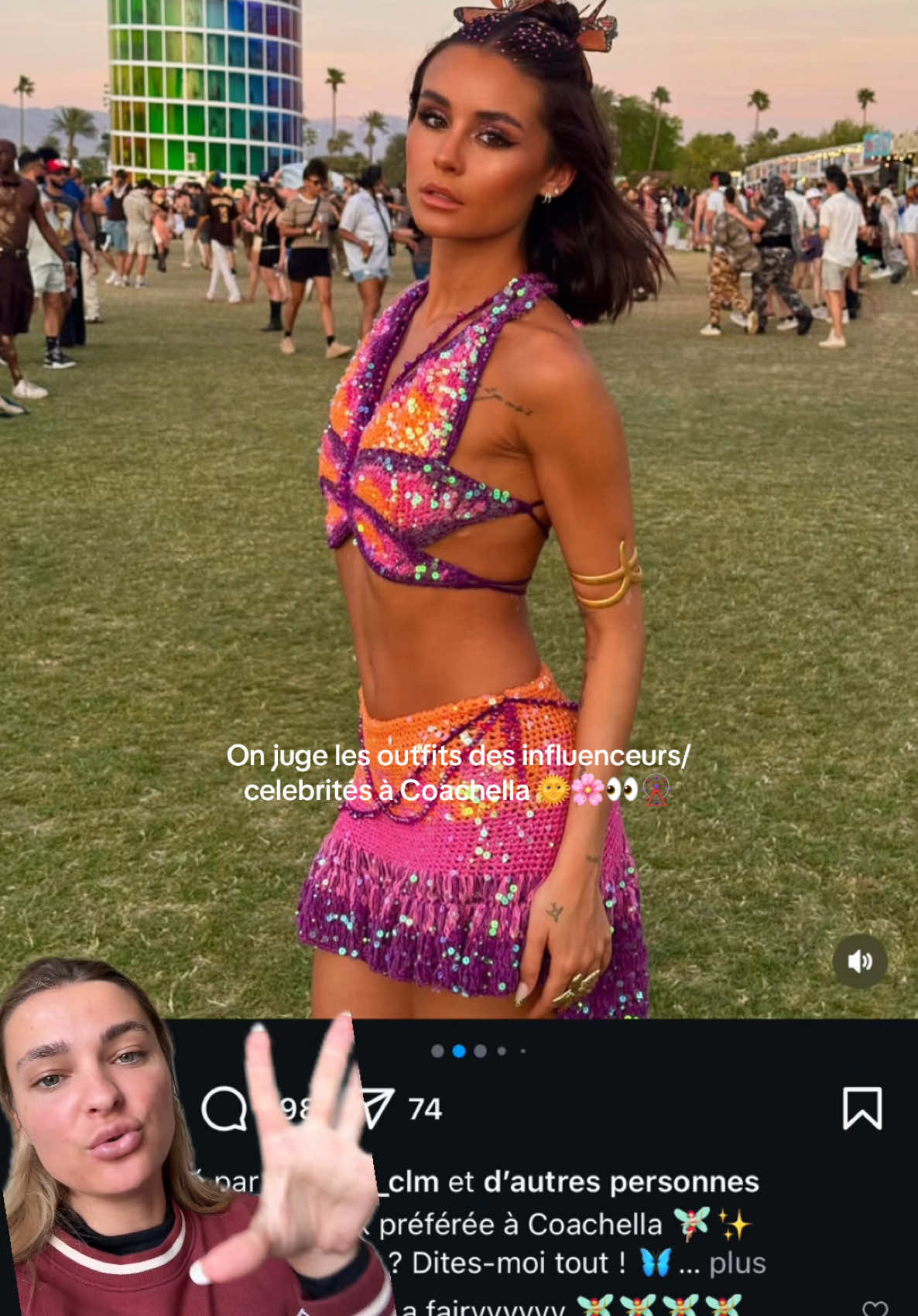 POV je me permets de juger en ressemblant à ça 👁️👄👁️ #fyp #coachella #ootdcoachella #coachellaoutfit 