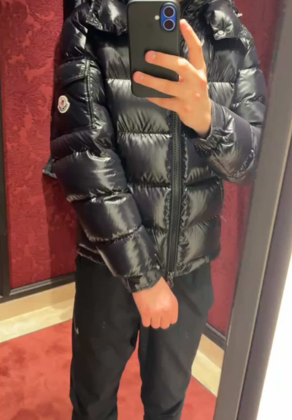 Moncler Maya in black 💨 #moncler #maya #puffer #jacket #designer 