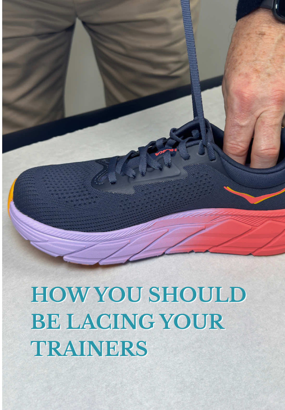 As the London Marathon approaches, getting the most out of your footwear isn’t just about comfort, it’s about performance, injury prevention, and long-term joint health 👟 This small adjustment can significantly enhance the structural integrity of your footwear, improving heel stability, supporting the medial arch and helping to counter over-pronation. By creating a heel lock using the final loop, you engage the full support system of your shoe, reducing unwanted movement within the heel cup and maximising the effectiveness of the EVA midsole. For marathon runners and endurance athletes, these details matter. Optimal support can make the difference between a strong finish and a frustrating injury 🏃‍♂️ Preparing for race day? Get in touch to learn more about performance-focused injury prevention and recovery strategies. #fyp #londonmarathon #Running #runningshoes #physio #explore 