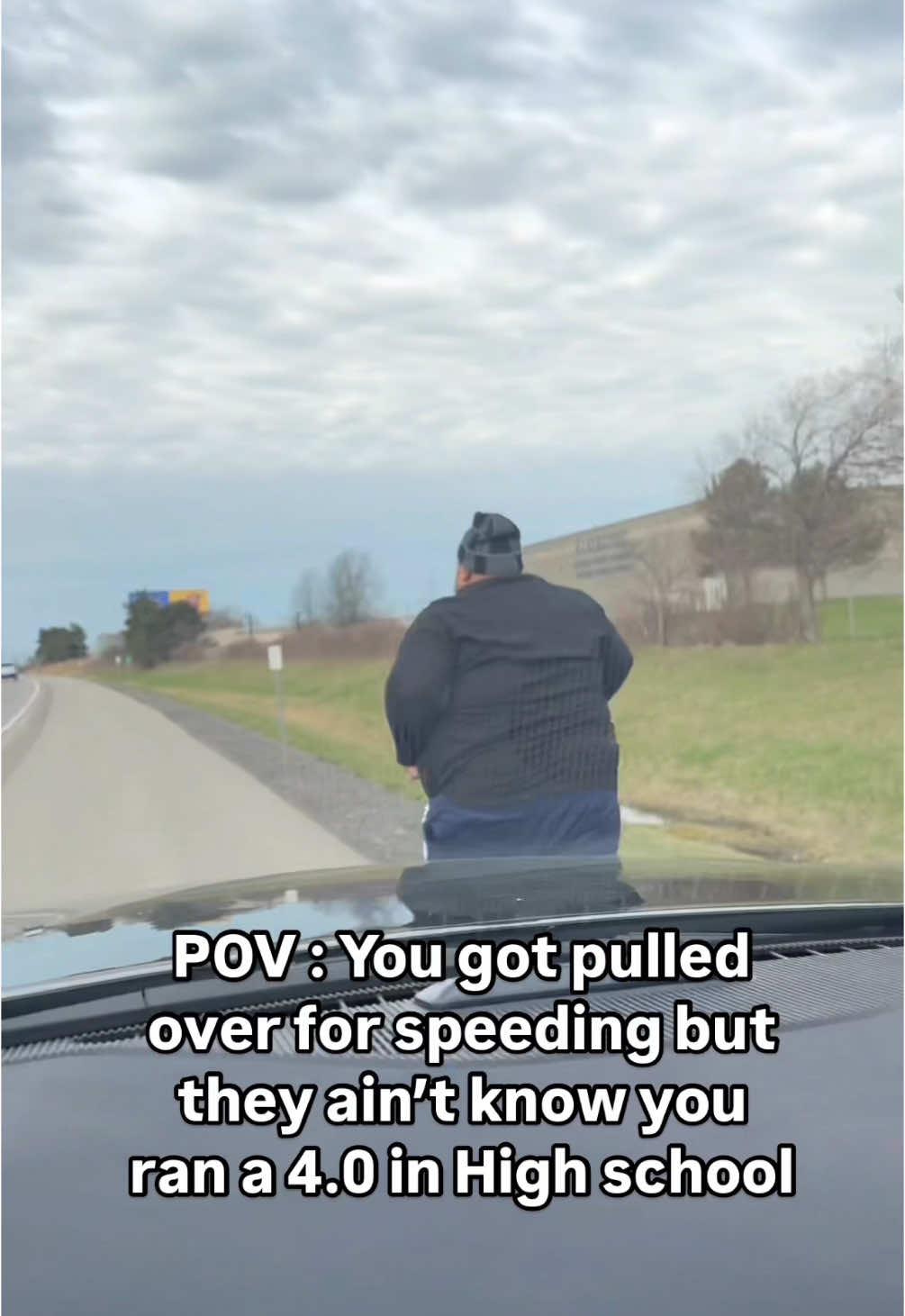 He was not catching me #fyp #foryou #pulledover #sheriff 