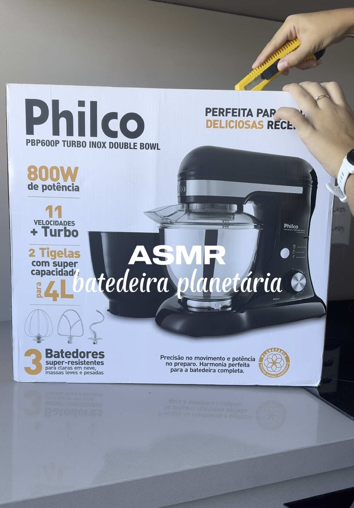 Pensa em uma batedeira potente! Ela faz até pão 👀 Link: https://s.shopee.com.br/AUgmRMcD4M #casanova #batedeira #batedeiraplanetaria #acheinashopee #asmr 
