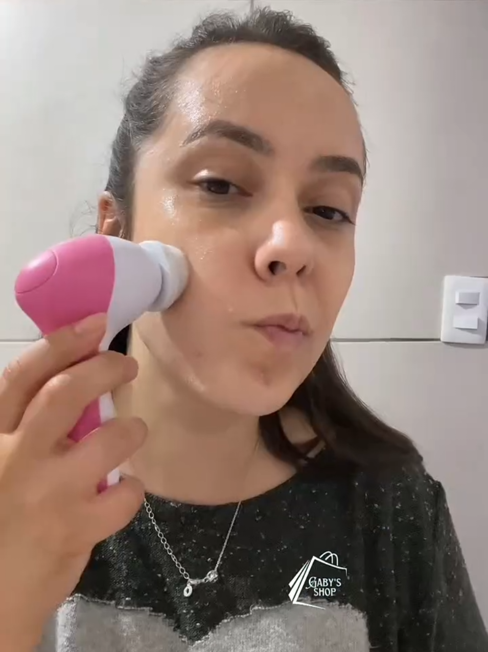 Escova Elétrica facial 5 em 1  #limpezafacial #acheinashopee #achadinhos  #shopee 
