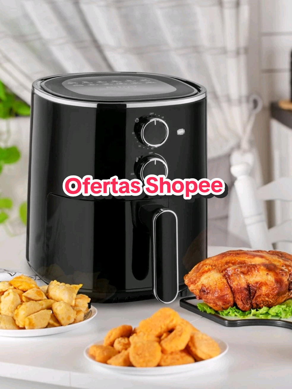 Dicas Para Comprar Na Shopee  Fritadeira Elétrica sem óleo Air Fryer 3,5L 1500W 127V Preta Multi - GO213 por R$199,90.  Compre na Shopee agora! https://s.shopee.com.br/2LL4jwBdog #creatorsearchinsights  #f #fyp #foryoupage #airfryer @Dicas da Shopee 