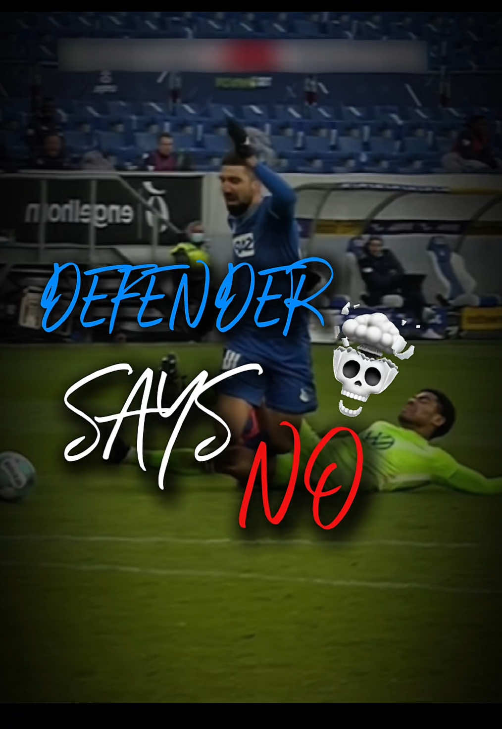 Defender says no 💀‼️ #football #footballedit #artdefrancois #tackle 