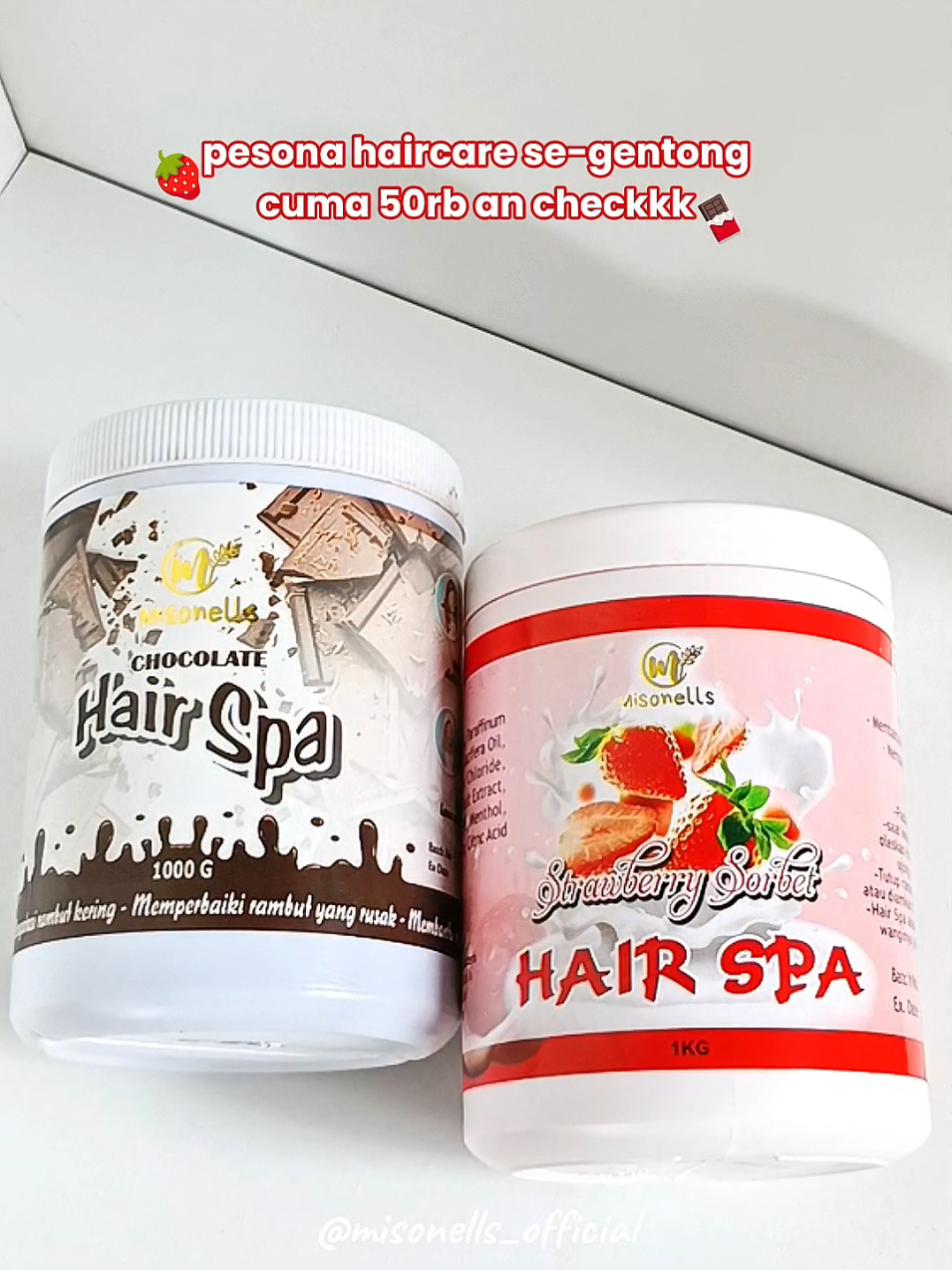 yakali belum cobain😋 #hairspa #hairmask #creambath #haircareroutine #misonells 